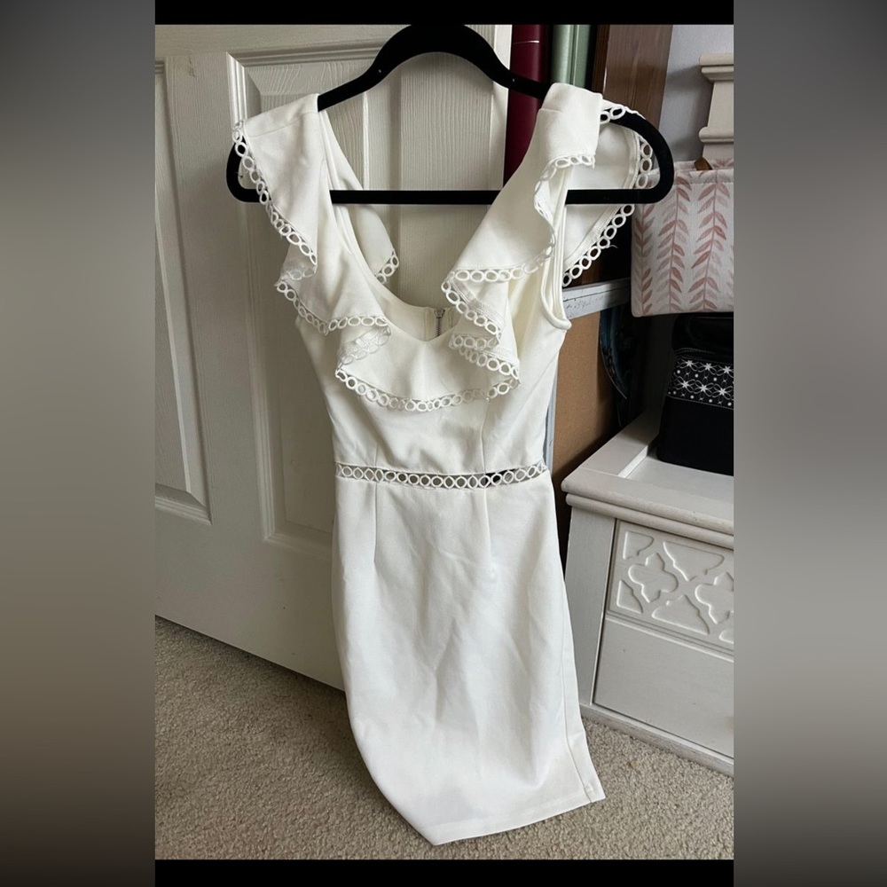 White mini dress